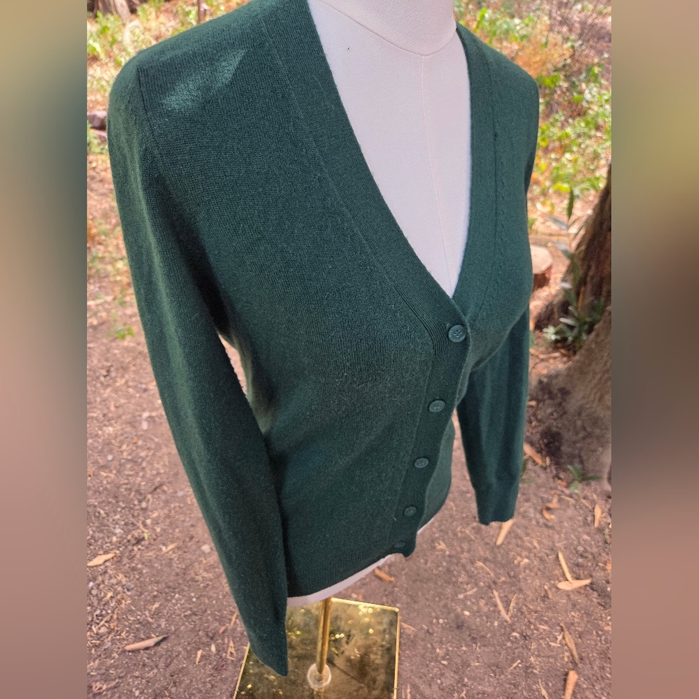 Sandro Paris Women's Green Cardigan Sweater - Picture 3 of 7